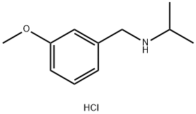[(3-methoxyphenyl)methyl](propan-2-yl)amine hydrochloride Structure