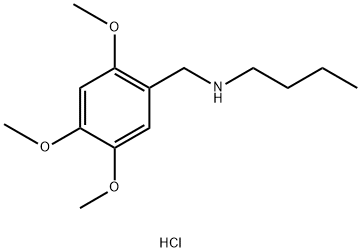 butyl[(2,4,5-trimethoxyphenyl)methyl]amine hydrochloride 구조식 이미지