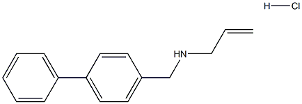 ({[1,1-biphenyl]-4-yl}methyl)(prop-2-en-1-yl)amine hydrochloride Structure