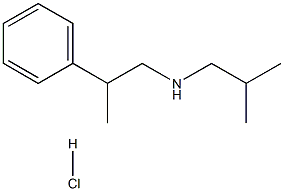 (2-methylpropyl)(2-phenylpropyl)amine hydrochloride Structure