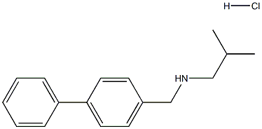 ({[1,1-biphenyl]-4-yl}methyl)(2-methylpropyl)amine hydrochloride Structure