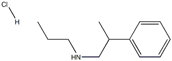 (2-phenylpropyl)(propyl)amine hydrochloride Structure