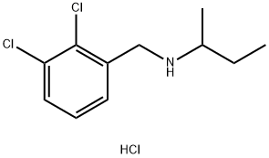 (butan-2-yl)[(2,3-dichlorophenyl)methyl]amine hydrochloride 구조식 이미지