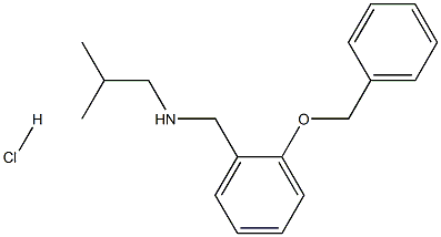 {[2-(benzyloxy)phenyl]methyl}(2-methylpropyl)amine hydrochloride Structure