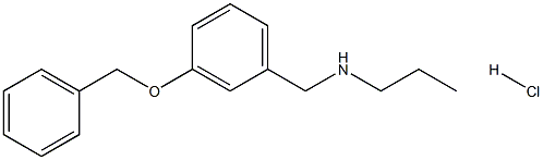{[3-(benzyloxy)phenyl]methyl}(propyl)amine hydrochloride Structure