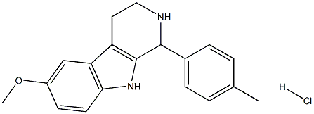 6-methoxy-1-(4-methylphenyl)-2,3,4,9-tetrahydro-1H-pyrido[3,4-b]indole:hydrochloride Structure