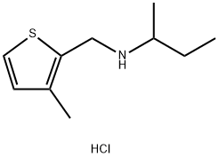(butan-2-yl)[(3-methylthiophen-2-yl)methyl]amine hydrochloride 구조식 이미지