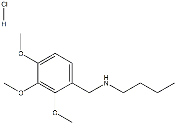 butyl[(2,3,4-trimethoxyphenyl)methyl]amine hydrochloride Structure
