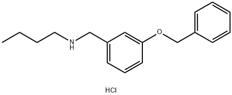 {[3-(benzyloxy)phenyl]methyl}(butyl)amine hydrochloride Structure