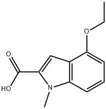 4-ethoxy-1-methyl-1H-indole-2-carboxylic acid Structure