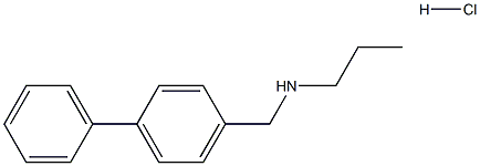 ({[1,1-biphenyl]-4-yl}methyl)(propyl)amine hydrochloride Structure