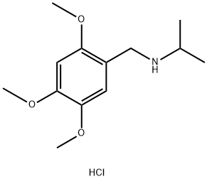 (propan-2-yl)[(2,4,5-trimethoxyphenyl)methyl]amine hydrochloride Structure