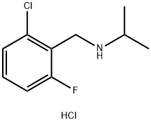 [(2-chloro-6-fluorophenyl)methyl](propan-2-yl)amine hydrochloride 구조식 이미지