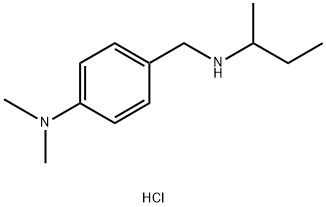 4-{[(butan-2-yl)amino]methyl}-N,N-dimethylaniline hydrochloride Structure