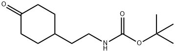 TERT-BUTYL 2-(4-OXOCYCLOHEXYL) ETHYLCARBAMATE Structure