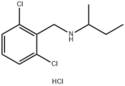 (butan-2-yl)[(2,6-dichlorophenyl)methyl]amine hydrochloride Structure