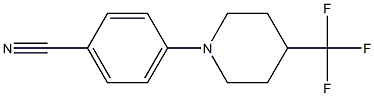 4-[4-(trifluoromethyl)piperidin-1-yl]benzonitrile Structure