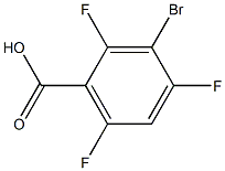 3-Bromo-2,4,6-trifluorobenzoic acid Structure