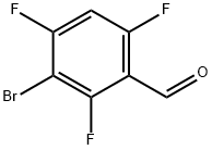 3-bromo-2,4,6-trifluorobenzaldehyde Structure