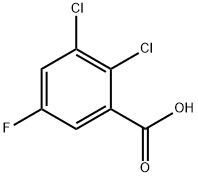 2,3-Dichloro-5-fluorobenzoic acid Structure