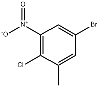 5-Bromo-2-chloro-3-nitrotoluene 구조식 이미지