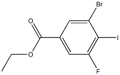 Ethyl 3-Bromo-5-fluoro-4-iodobenzoate 구조식 이미지