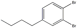 1,2-dibromo-4-butylbenzene Structure