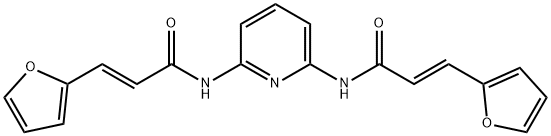 (E)-3-(furan-2-yl)-N-[6-[[(E)-3-(furan-2-yl)prop-2-enoyl]amino]pyridin-2-yl]prop-2-enamide Structure