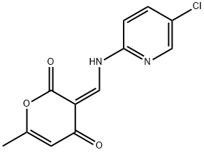 (Z)-3-(((5-chloropyridin-2-yl)amino)methylene)-6-methyl-2H-pyran-2,4(3H)-dione Structure