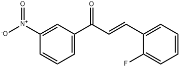 (2E)-3-(2-fluorophenyl)-1-(3-nitrophenyl)prop-2-en-1-one 구조식 이미지