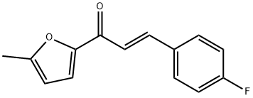 (2E)-3-(4-fluorophenyl)-1-(5-methylfuran-2-yl)prop-2-en-1-one 구조식 이미지