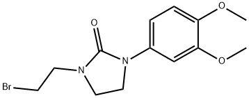 1-(2-bromoethyl)-3-(3,4-dimethoxyphenyl)-2-imidazolidinone Structure