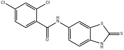 2,4-Dichloro-N-(2-mercapto-benzothiazol-6-yl)-benzamide Structure