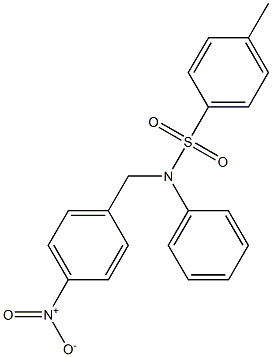Benzenesulfonamide,4-methyl-N-[(4-nitrophenyl)methyl]-N-phenyl- Structure