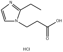 3-(2-Ethyl-1H-imidazol-1-yl)propanoic acid hydrochloride Structure