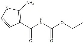 ethyl N-(2-aminothiophene-3-carbonyl)carbamate Structure