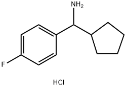 cyclopentyl(4-fluorophenyl)methanamine hydrochloride Structure