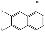 6,7-dibromonaphthalen-1-ol 구조식 이미지