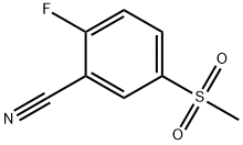 2-Fluoro-5-(methylsulfonyl)benzonitrile 구조식 이미지