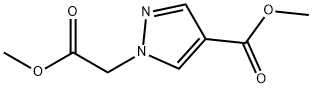 methyl 1-(2-methoxy-2-oxoethyl)-1H-pyrazole-4-carboxylate Structure