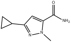 3-cyclopropyl-1-methyl-1H-pyrazole-5-carboxamide 구조식 이미지