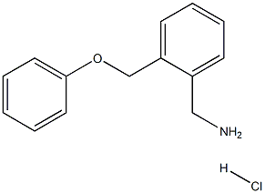 [2-(phenoxymethyl)phenyl]methanamine hydrochloride Structure