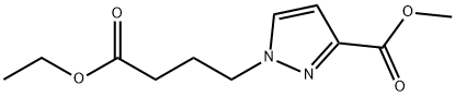 methyl 1-(4-ethoxy-4-oxobutyl)-1H-pyrazole-3-carboxylate Structure