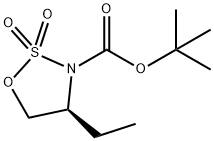 (S)-3-Boc-4-ethyl-1,2,3-oxathiazolidine 2,2-dioxide Structure