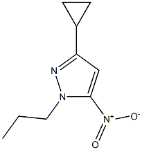 3-Cyclopropyl-5-nitro-1-propyl-1H-pyrazole Structure