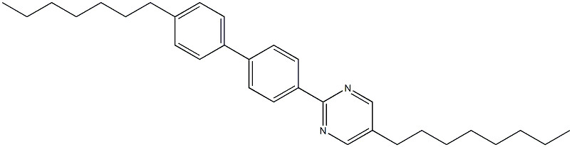 Pyrimidine, 2-(4'-heptyl[1,1'-biphenyl]-4-yl)-5-octyl- 구조식 이미지