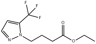 ethyl 4-[5-(trifluoromethyl)-1H-pyrazol-1-yl]butanoate 구조식 이미지