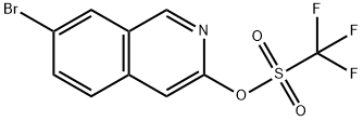7-bromoisoquinolin-3-yl trifluoromethanesulfonate Structure