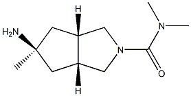 (3aR,5s,6aS)-5-amino-N,N,5-trimethylhexahydrocyclopenta[c]pyrrole-2(1H)-carboxamide 구조식 이미지