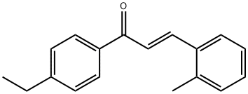 (2E)-1-(4-ethylphenyl)-3-(2-methylphenyl)prop-2-en-1-one 구조식 이미지